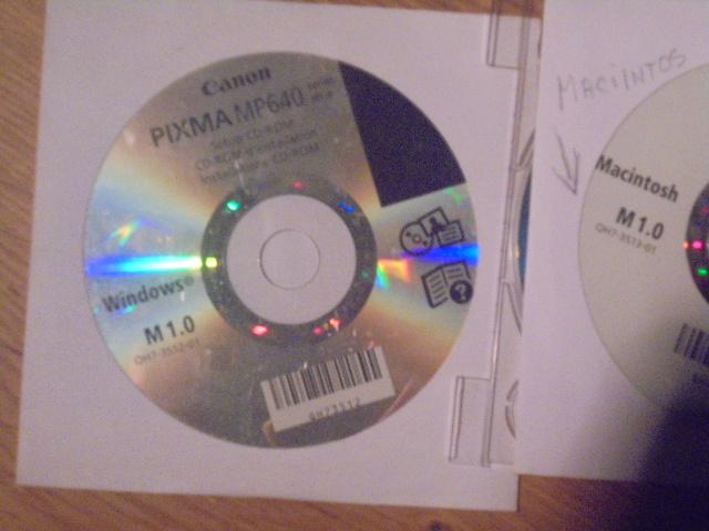 Canon Pixma MP 640 Series Setup CD-ROM., Computers en Software, Printers, Ophalen of Verzenden, Nieuw, Canon Pixma