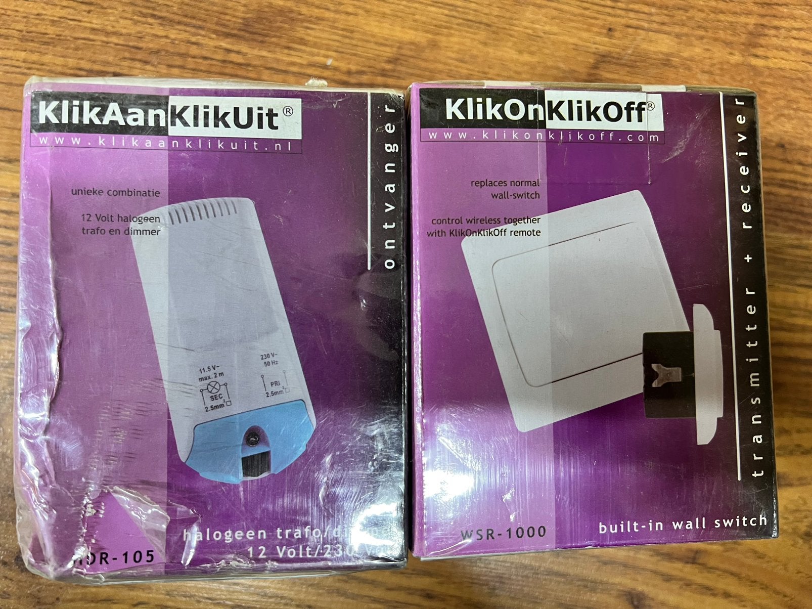 KlikAanKlikUit WSR-1000 en OR-105 schakelaars, Ophalen, Nieuw, Schakelaar
