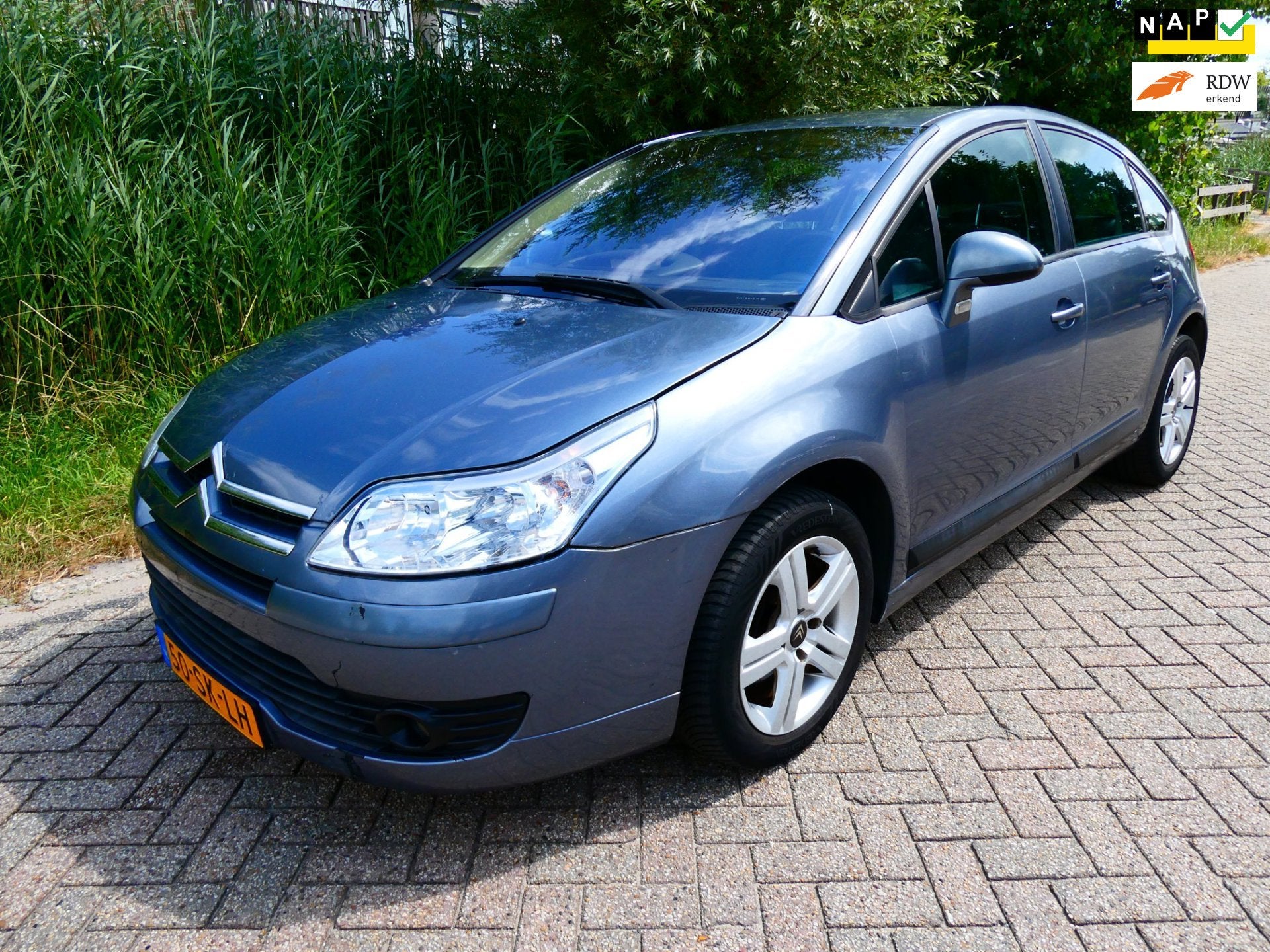 Citroen C4 1.6-16V Automaat 5-deurs 126.000KM. Clima Cruise, Stof, Gebruikt, 4 cilinders, Bedrijf