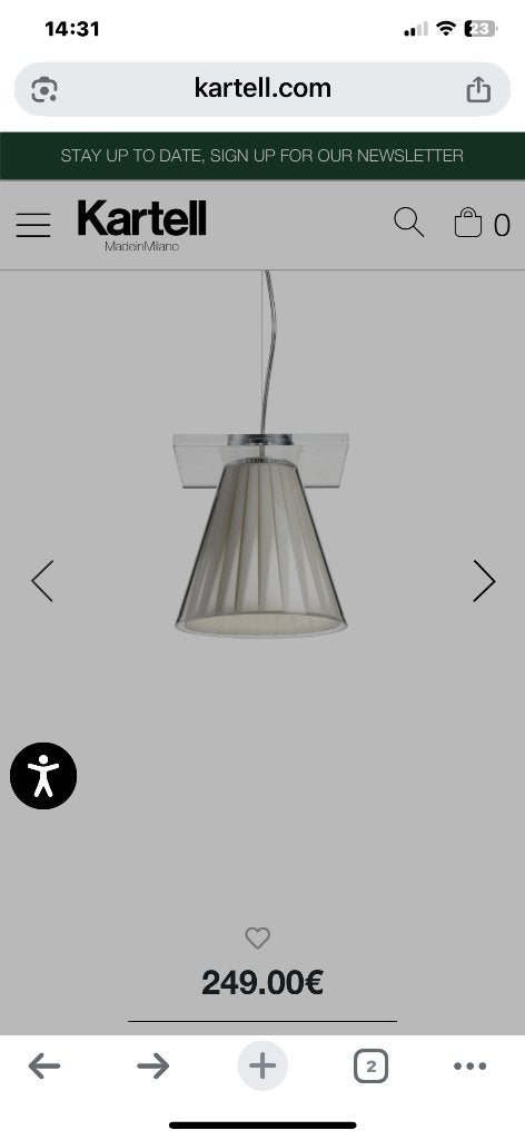 Light air hanglamp Kartell 3x NIEUW in doos, Nieuw, Overige fittingen, Ophalen of Verzenden, Modern
