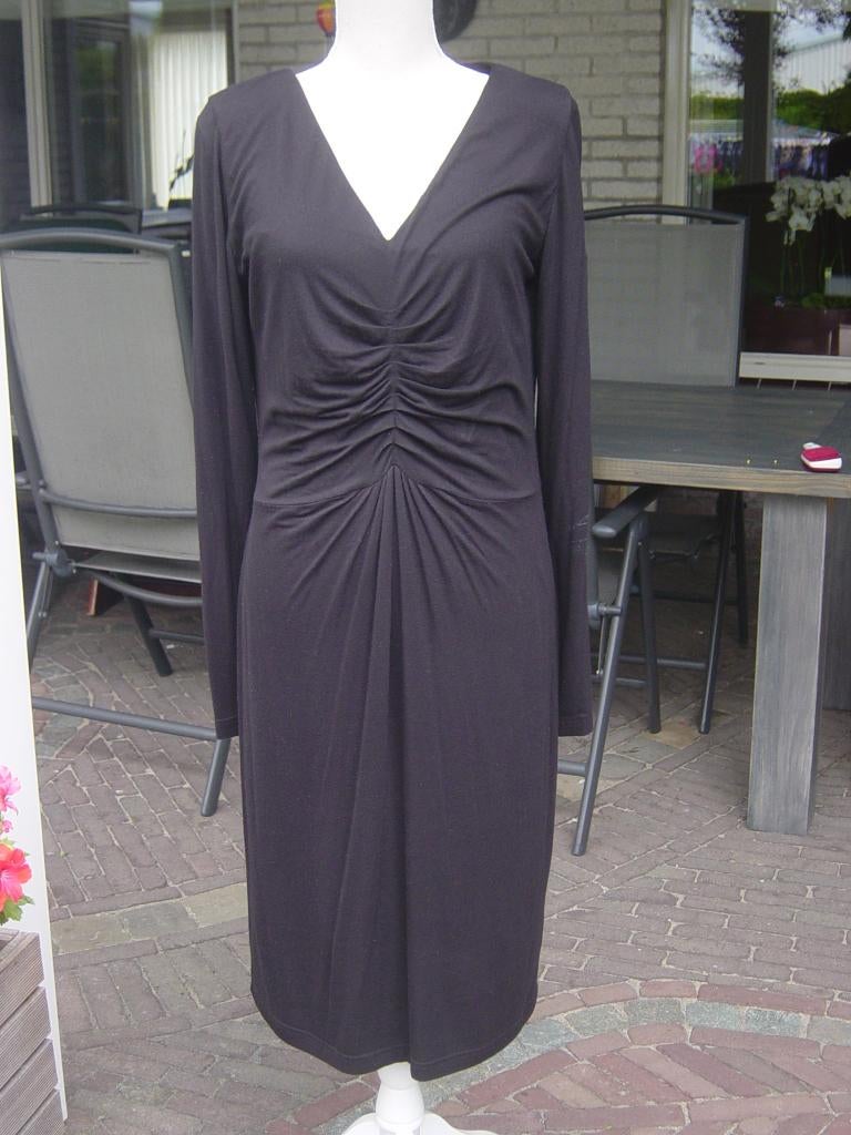 Jurk Zwart Bandolera Maat 42, Zwart, Maat 42/44 (L), Ophalen of Verzenden, Zo goed als nieuw