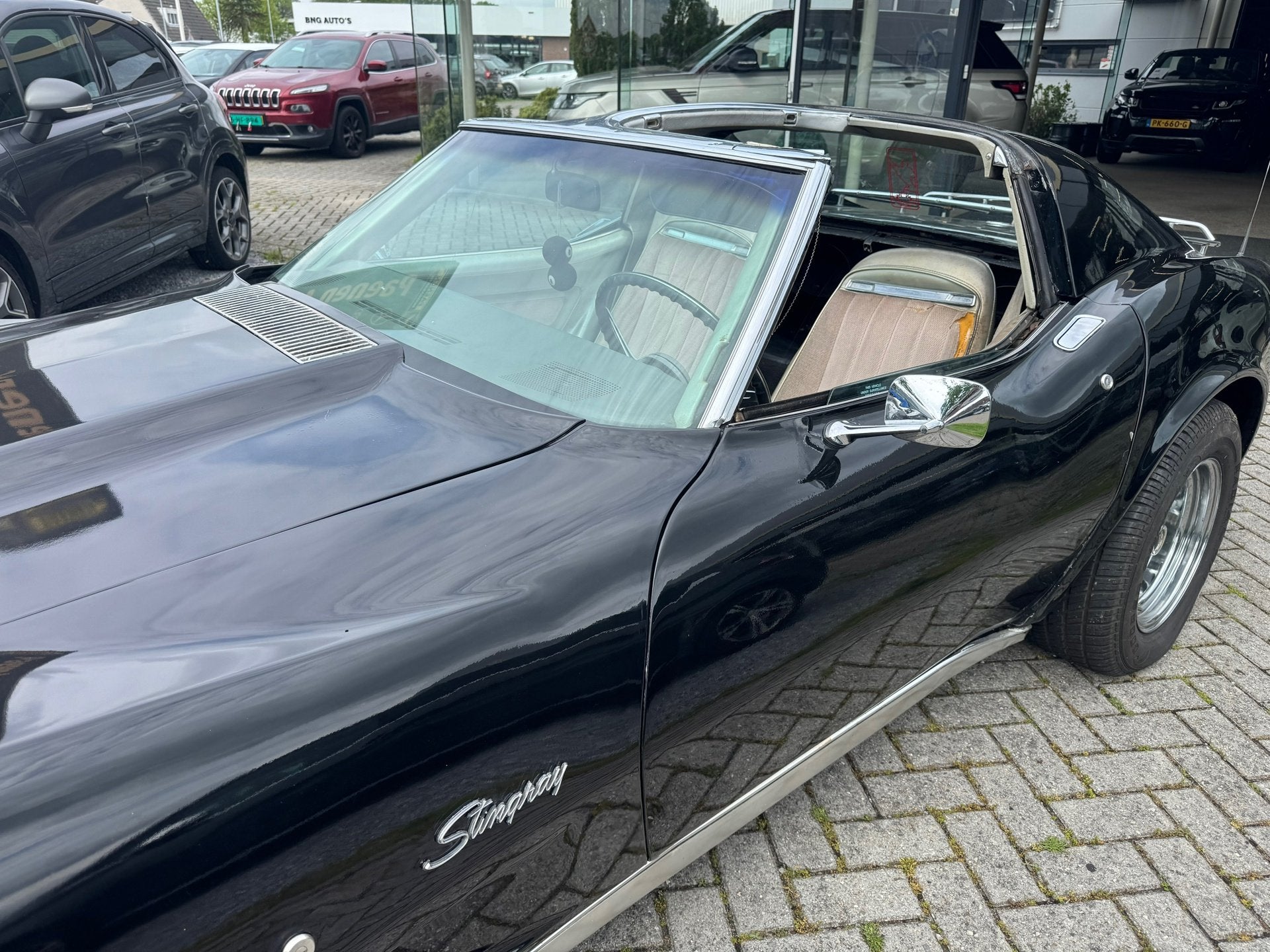 Chevrolet USA Corvette 1 YZ 37 350 ci.|Targa|1e Eigenaar, Automaat, Zwart, Bedrijf, Corvette