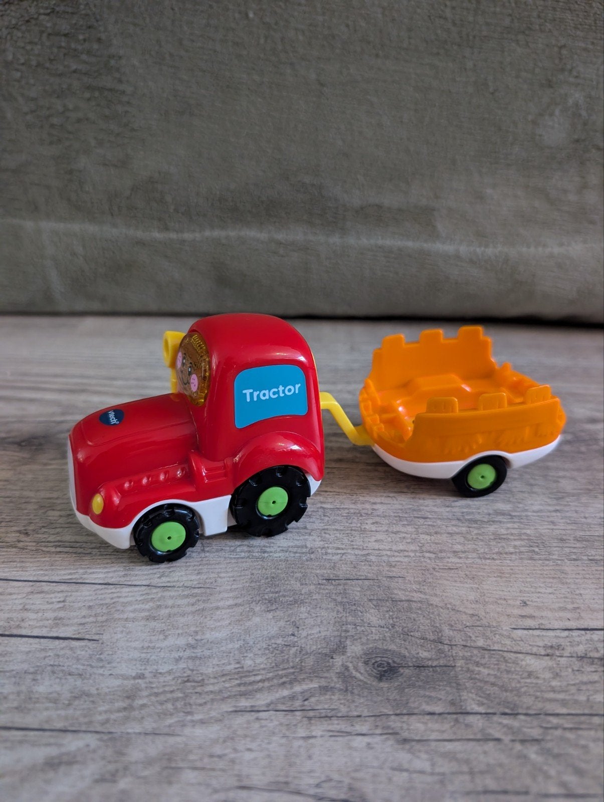 VTech Toet Toet Auto Tom Tractor met aanhanger, Ophalen of Verzenden, Zo goed als nieuw, Auto, Met licht