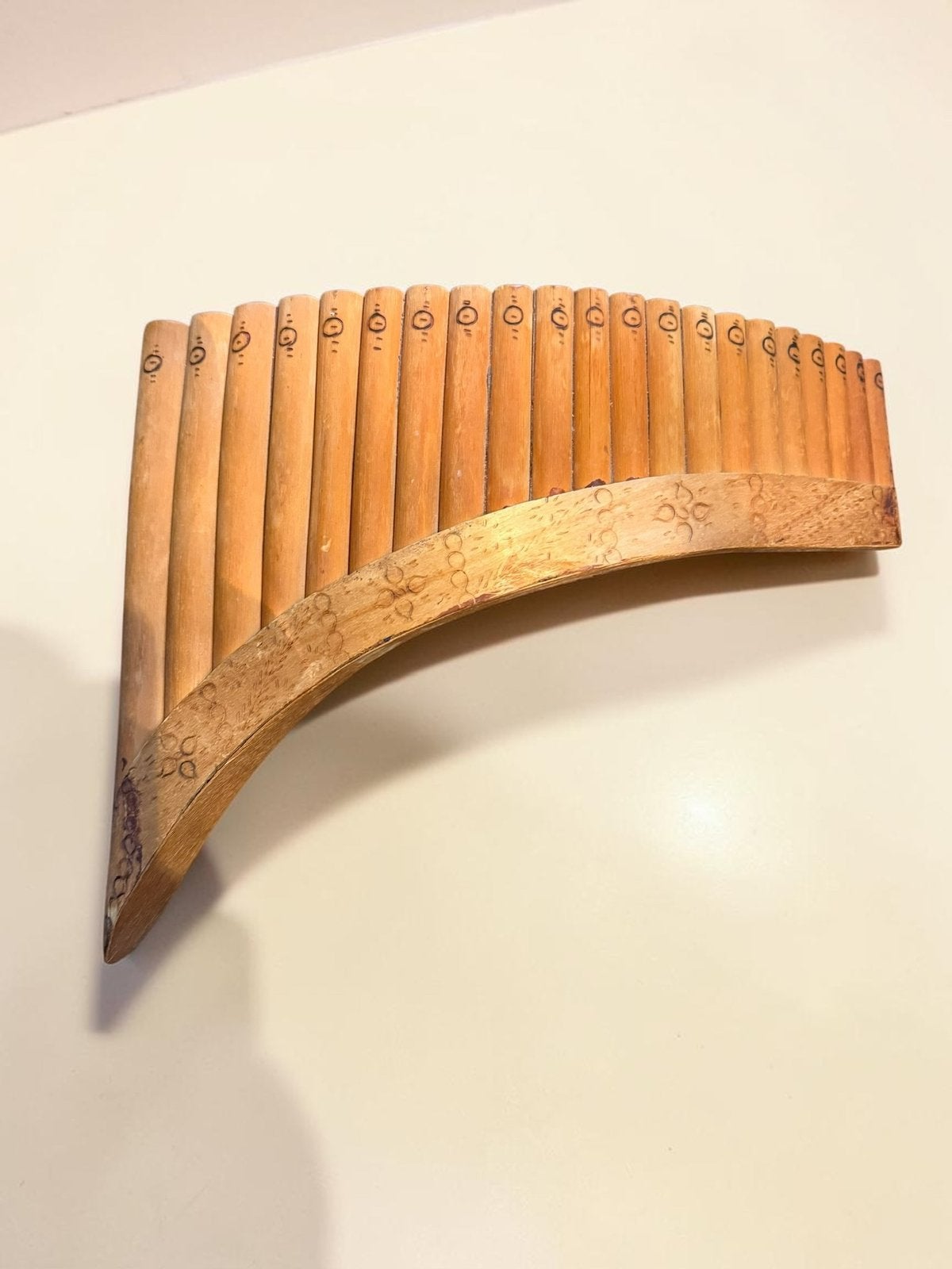 Grote vintage panfluit | ambachtelijk | handgemaakt, Muziek en Instrumenten, Ophalen of Verzenden, Zo goed als nieuw, Overige soorten