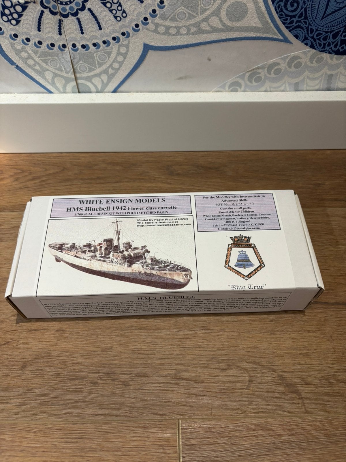White Ensign Models Kit 1/700 HMS Bluebell 1942 Resin, Hobby en Vrije tijd, Modelbouw | Boten en Schepen, Ophalen of Verzenden