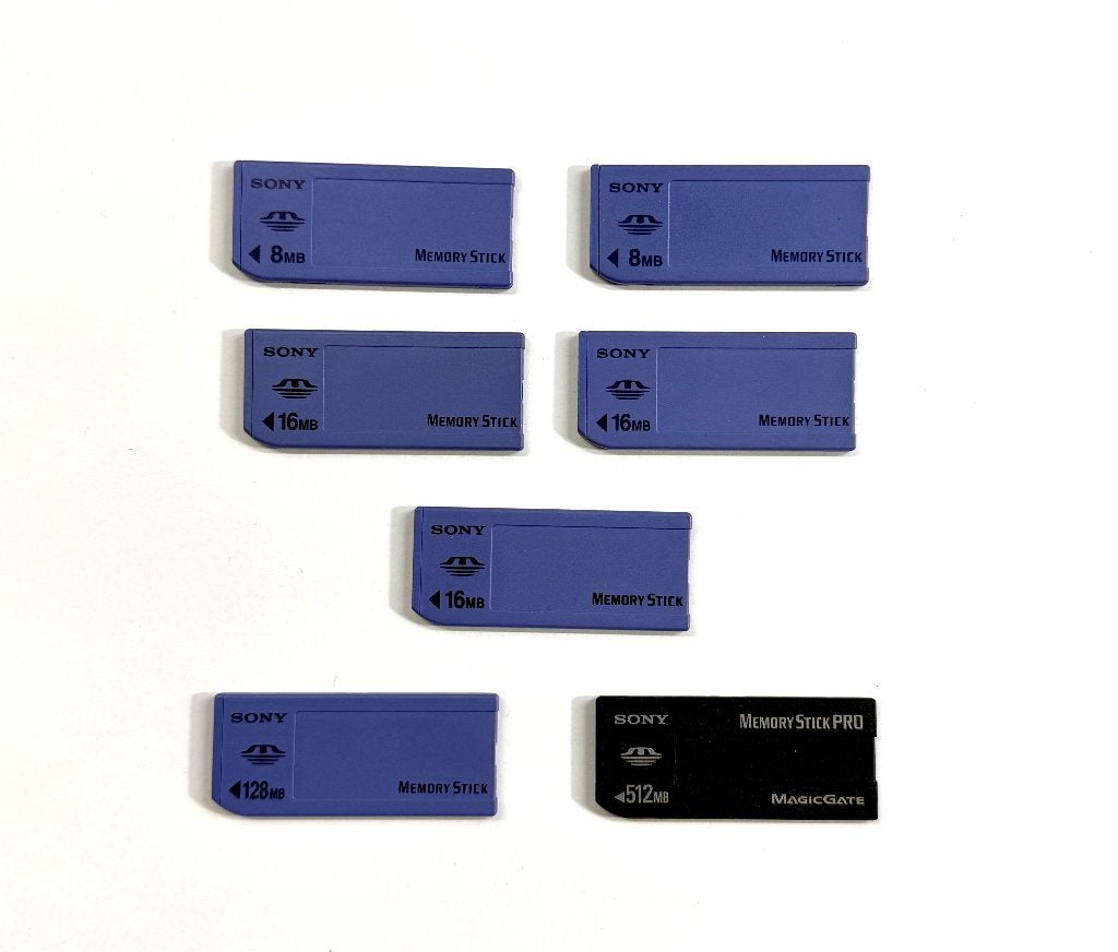 Memorystick Sony verschillende opslag capaciteit 8MB-512MB, Memory stick, Sony, Fotocamera, Minder dan 2 GB