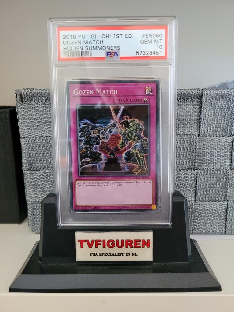 Yu-Gi-Oh! Gozen Match PSA 10 GEM MT - Hidden Summoners, Ophalen of Verzenden, Nieuw, Losse kaart