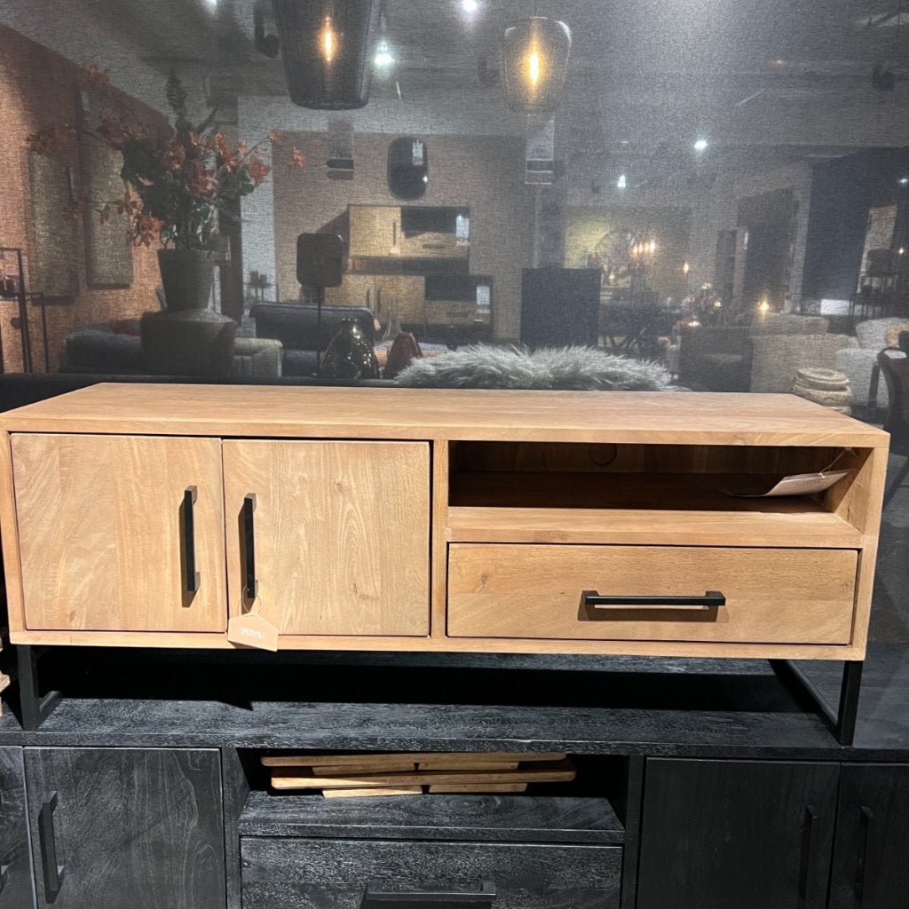 Piastra Tv-meubel Mangohout Warm Naturel - Pronto Wonen, Niet ingevuld, Niet ingevuld, Niet ingevuld