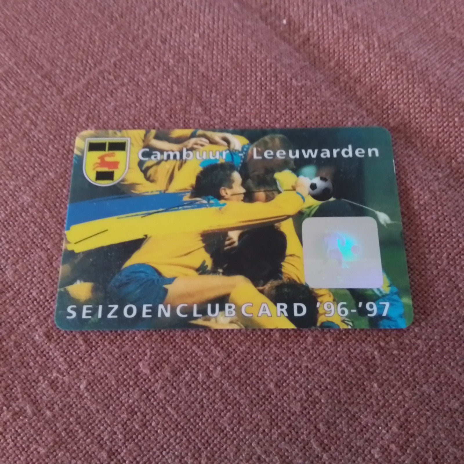 SC Cambuur Leeuwarden Seizoenclubcard '96-'97, Verzenden, Gebruikt, Overige binnenlandse clubs, Spelerskaart