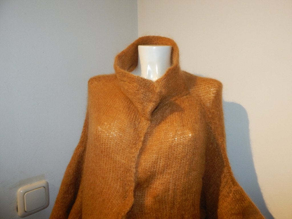 Humanoid deels mohair oker kleurig vest heerlijk zacht L, Humanoid, Geel, Maat 42/44 (L), Ophalen of Verzenden