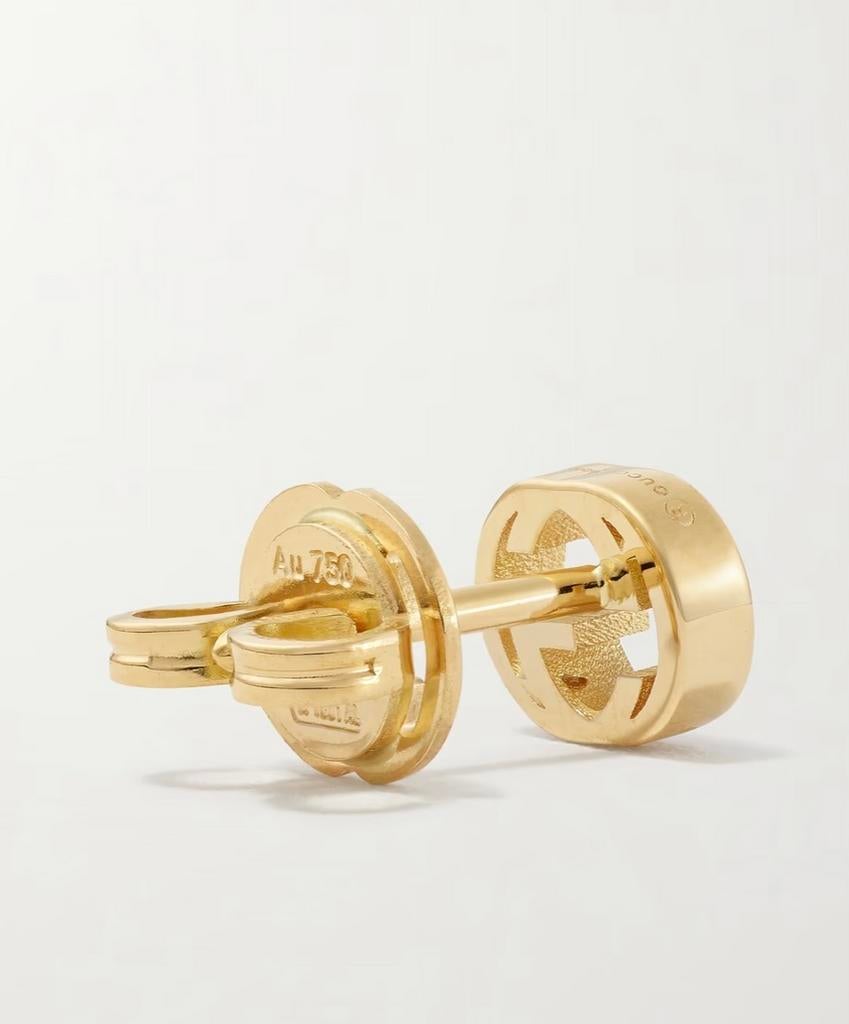 Gucci Interlocking G Oorbellen 18k Geelgoud, Sieraden, Tassen en Uiterlijk, Oorbellen, Ophalen of Verzenden, Zo goed als nieuw