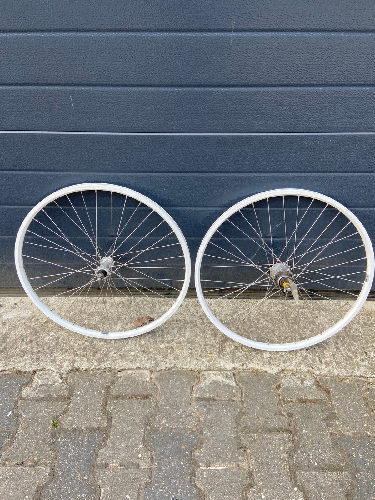 Setje wielen 24 inch 3v terugtraprem, Gebruikt, Kinderfiets, Aluminium, Ophalen
