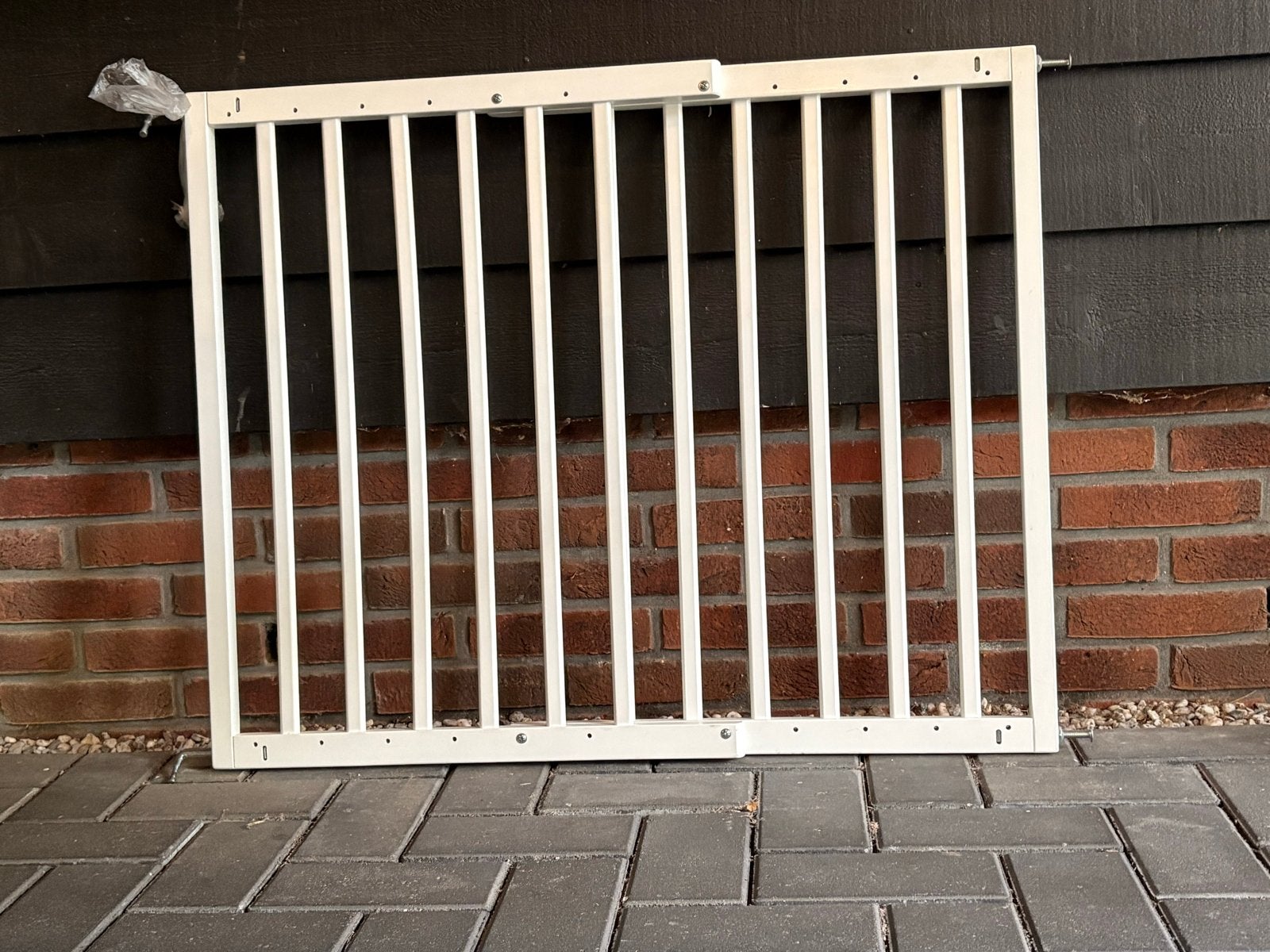Kidsriver Veiligheidshekje - Wit, Ophalen, Gebruikt, Schroefhekje, Hout