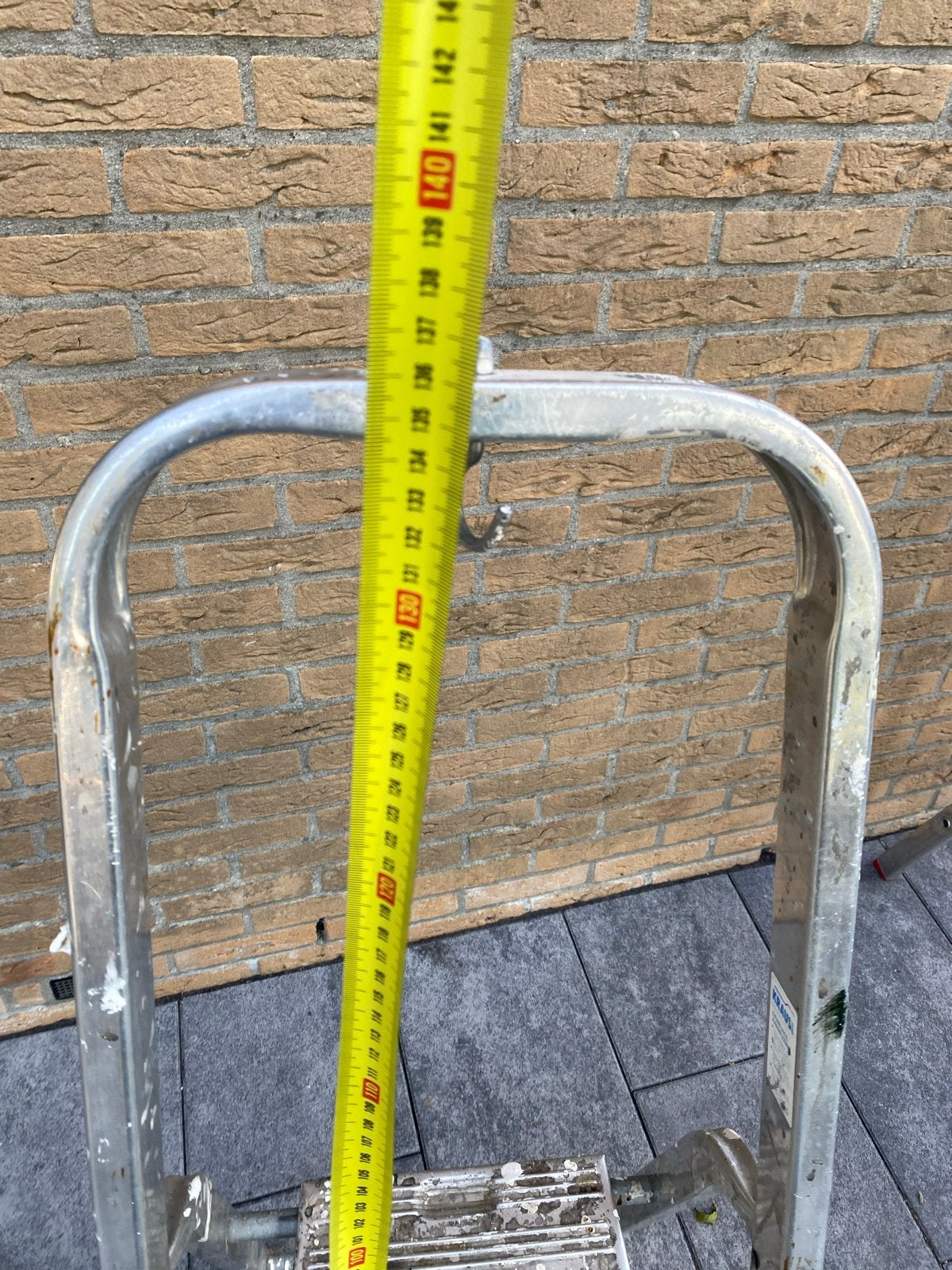 Savor Trap - 4 treden, stahoogte 90 cm, Doe-het-zelf en Verbouw, Ladders en Trappen, Ophalen, Gebruikt, Trap, Minder dan 2 meter