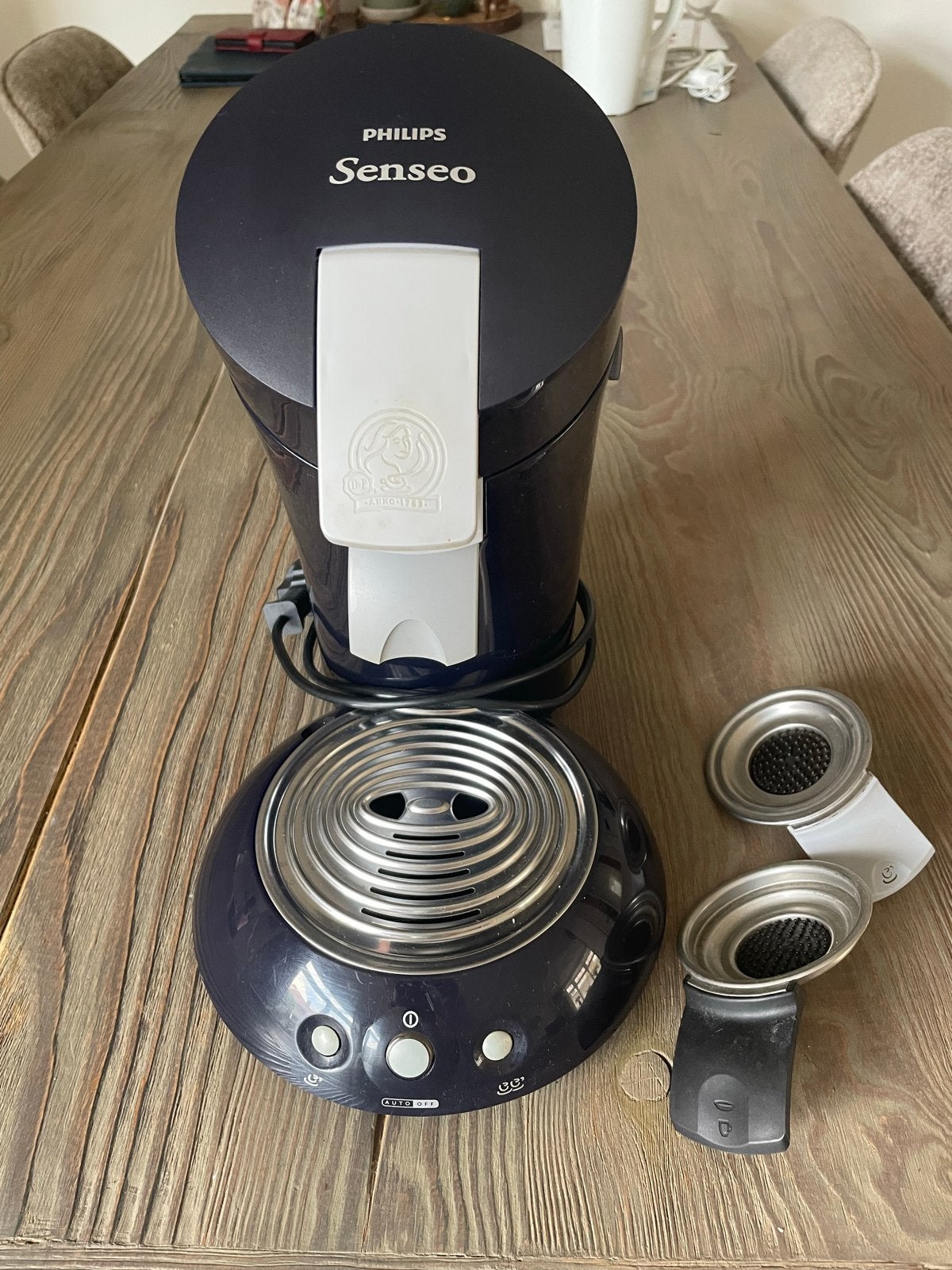 Philips Senseo Koffiezetapparaat - Donkerblauw, Witgoed en Apparatuur, Koffiepads en cups, Gebruikt, Koffiemachine, Ophalen of Verzenden