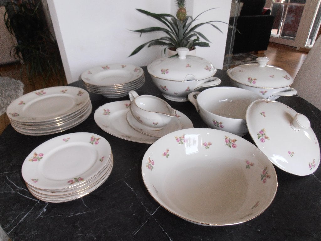 6 pers  porselein servies, Ophalen, Overige merken, Vintage, Zo goed als nieuw