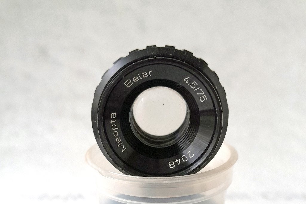 Meopta Belar 50mm en  75mm F/4.5 vergrotingslens - vintage, Overige merken, Gebruikt, Overige typen, Ophalen of Verzenden
