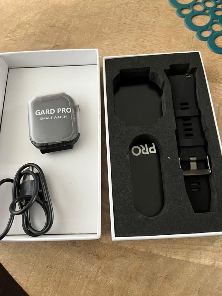Gard Pro Smartwatch - Nieuw in doos, Sieraden, Tassen en Uiterlijk, Smartwatches, Ophalen, Hartslag, Zwart, Nieuw