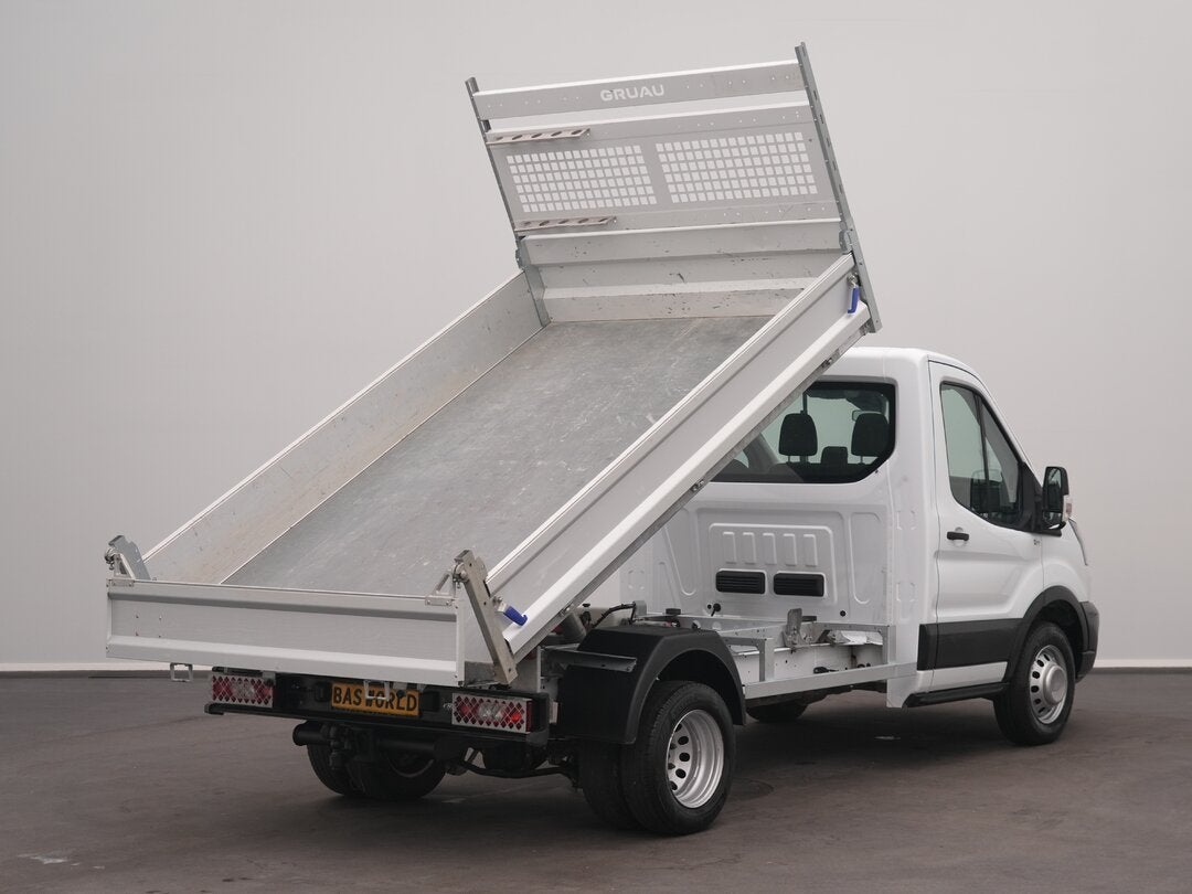 Ford Transit 170pk Tipper Kipper Dubbellucht 3,5t Trekhaak A, Auto's, 4 cilinders, Wit, Bedrijf, 170 pk