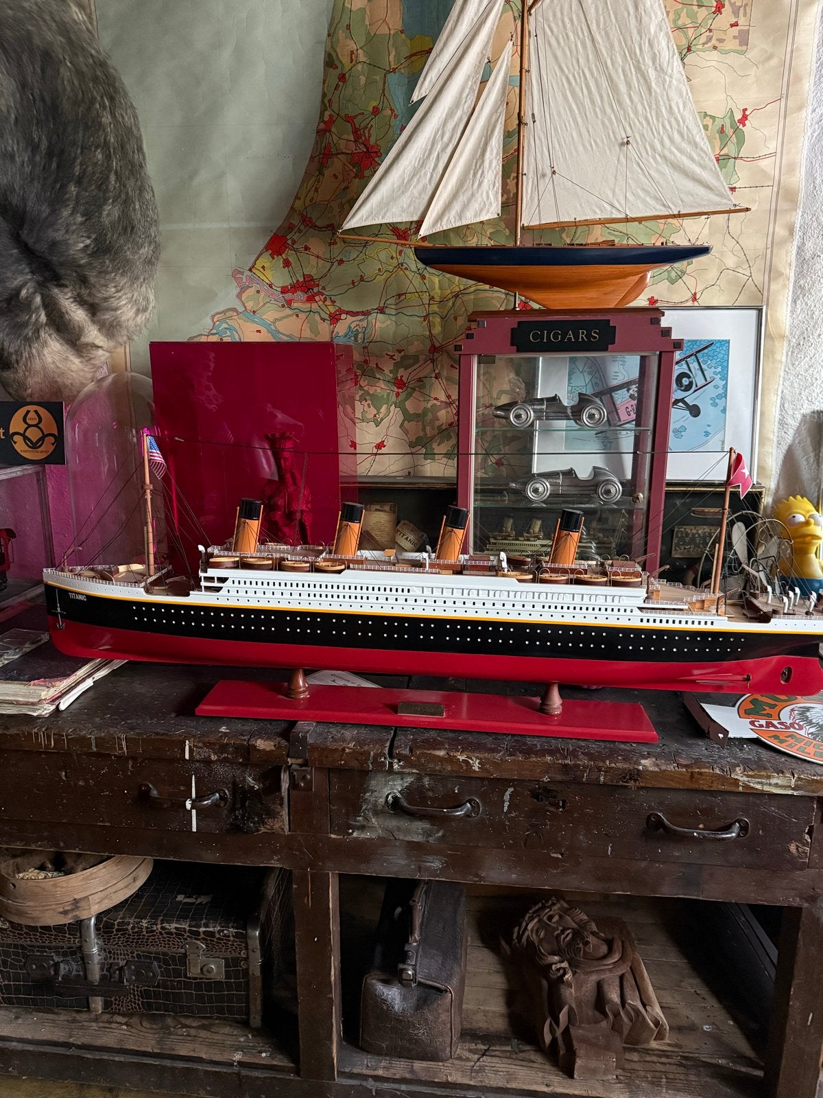 Gedetailleerd Handgemaakt Titanic Schaalmodel - 144 cm, Ophalen, Gebruikt, Groter dan 1:32, Overige merken