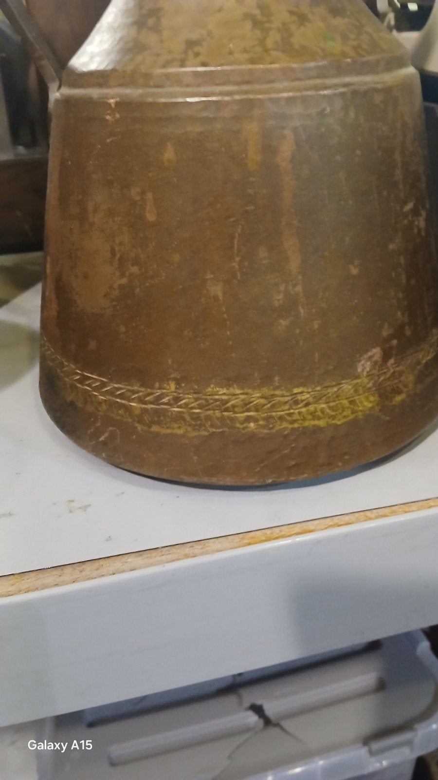 Ottomaanse Handgemaakte Koperen Kan - Vintage Decoratie, Antiek en Kunst, Ophalen