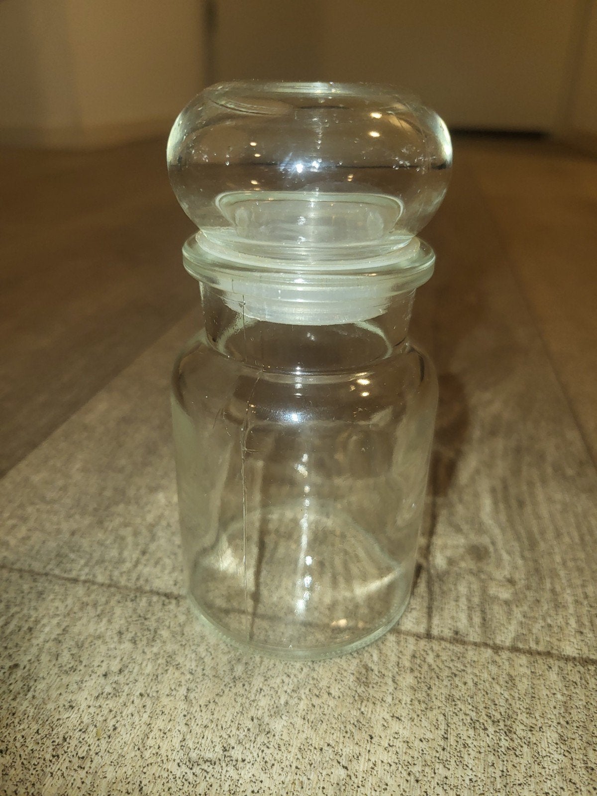 glazen potje met deksel zgan, Overige typen, Ophalen, Zo goed als nieuw, Glas