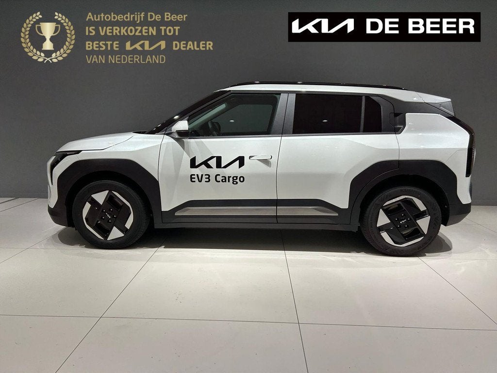 KIA Ev3 81,4 kWh 204pk Plus CARGO, Stof, 33 min, Wit, Origineel Nederlands