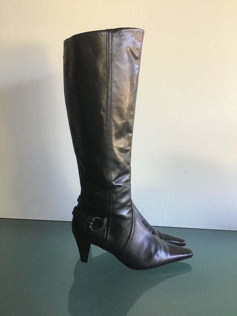 Peter Kaiser 37.5 | leren zwarte laarzen | Gratis verzenden, Kleding | Dames, Peter Kaiser, Hoge laarzen, Verzenden, Zwart