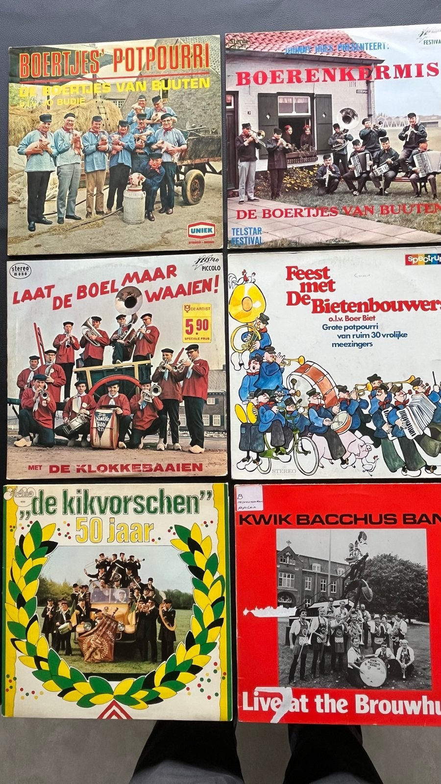 Diverse Nederlandstalige Volksmuziek LP's, LP, Gebruikt, Ophalen of Verzenden, 12 inch