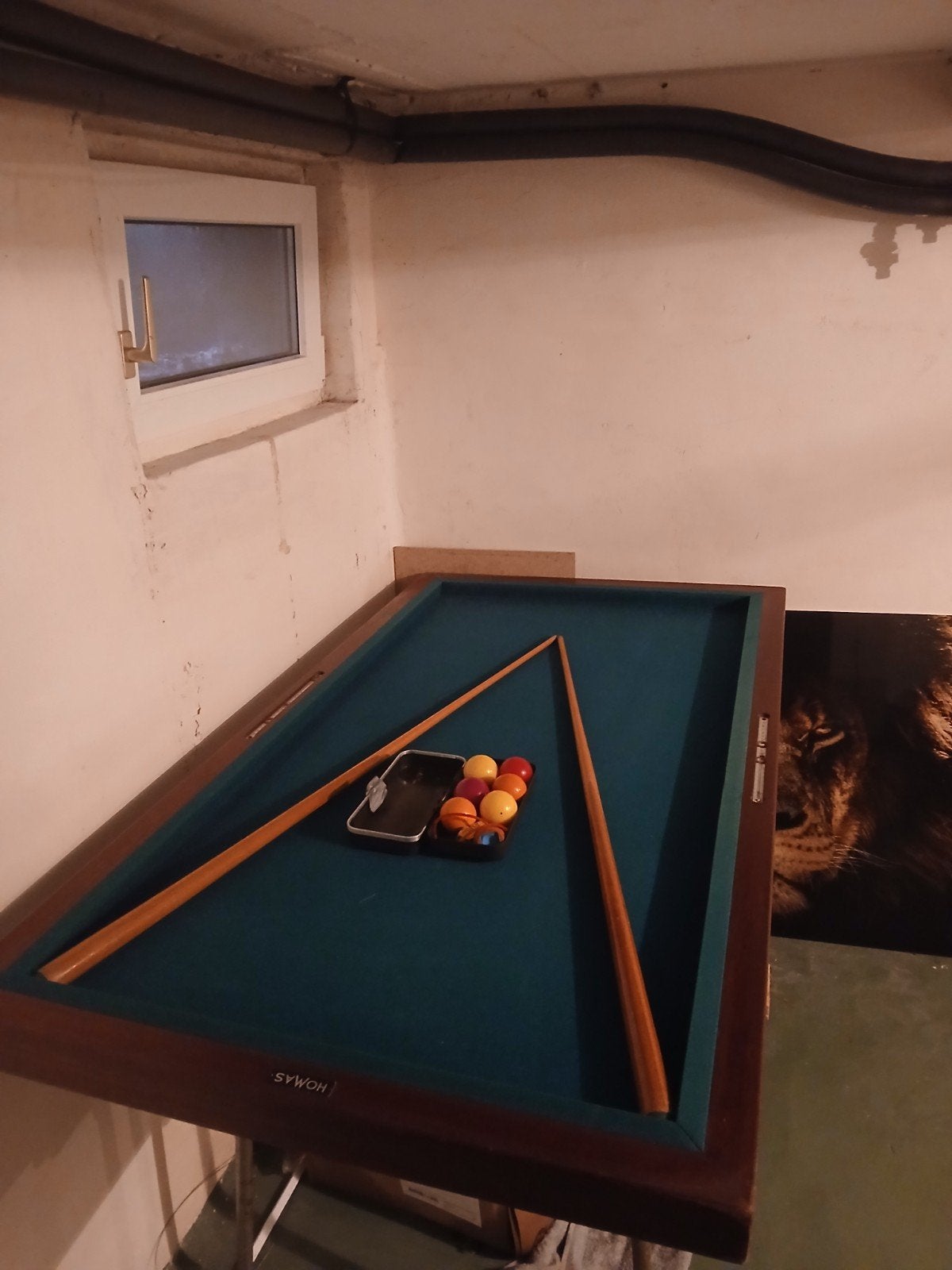 pool tafel middel formaat, Ophalen, Gebruikt, Pooltafel