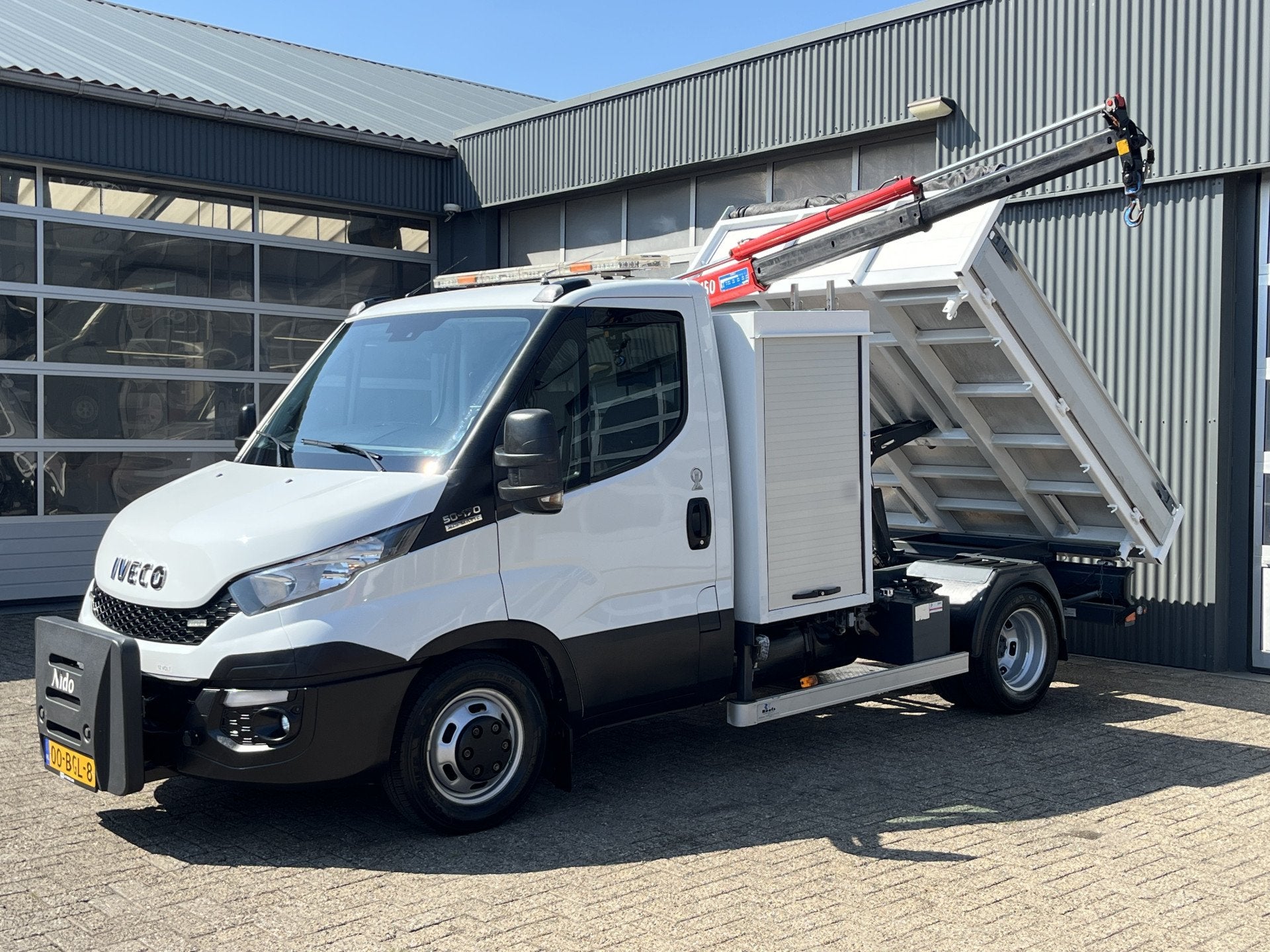 Iveco Daily 50C17 Maxilift 150 Laadkraan 3 zijden Kipper 3-P, Auto's, Automaat, Euro 5, Stof, Gebruikt