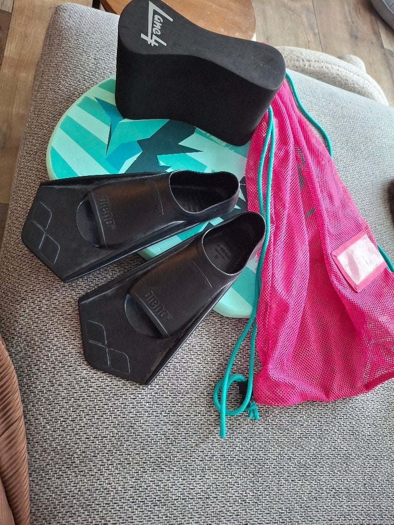 Wedstrijdzwemmen accessoires, Sport en Fitness, Ophalen, Zo goed als nieuw