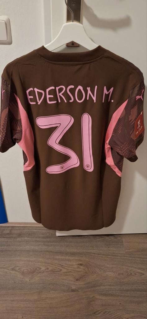 Man City Ederson FA Cup Final 2025 Spelershirt L - NWMT, Maat L, Ophalen of Verzenden, Nieuw, Shirt