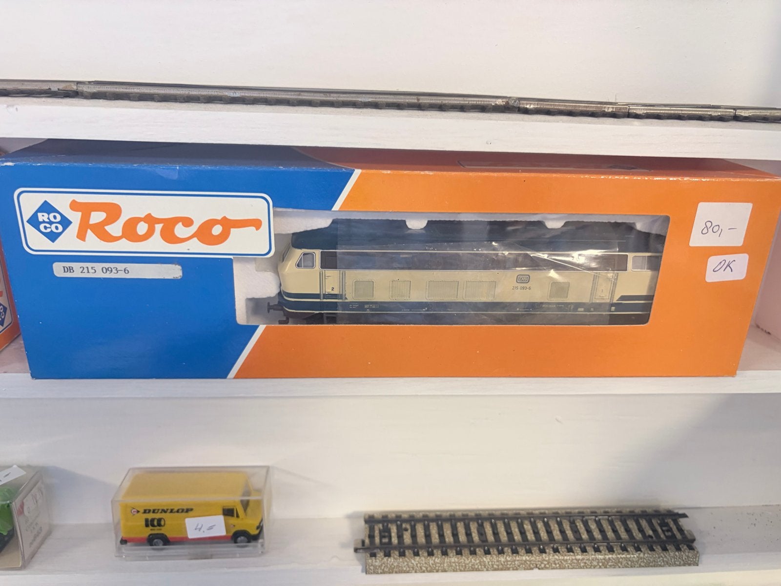 Roco DB 215 093-6 Locomotief in originele doos, Ophalen of Verzenden, Zo goed als nieuw, Roco, Analoog