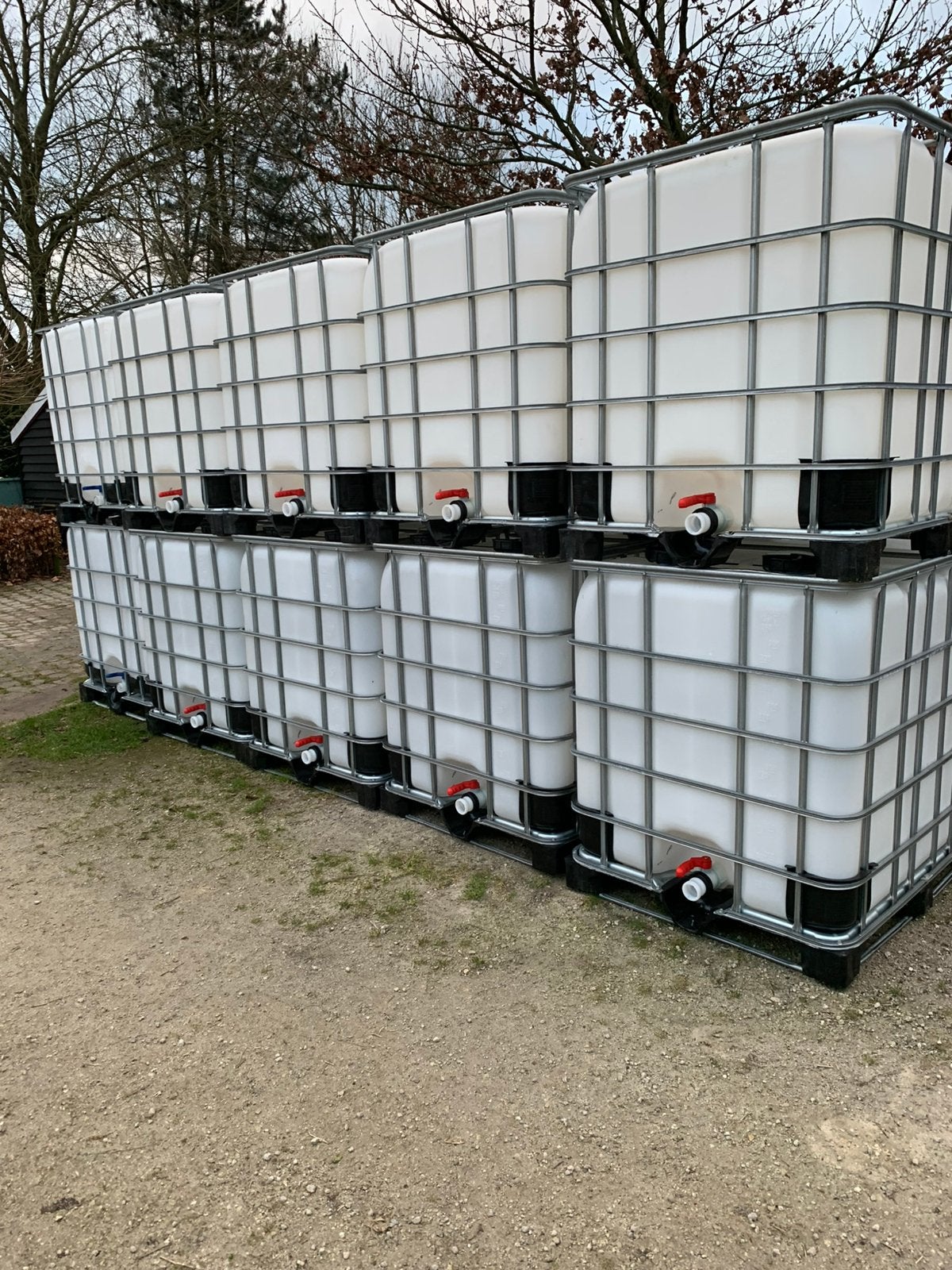 IBC container 1000 liter multibox, Tuin en Terras, 150 liter of meer, Ophalen, Zo goed als nieuw