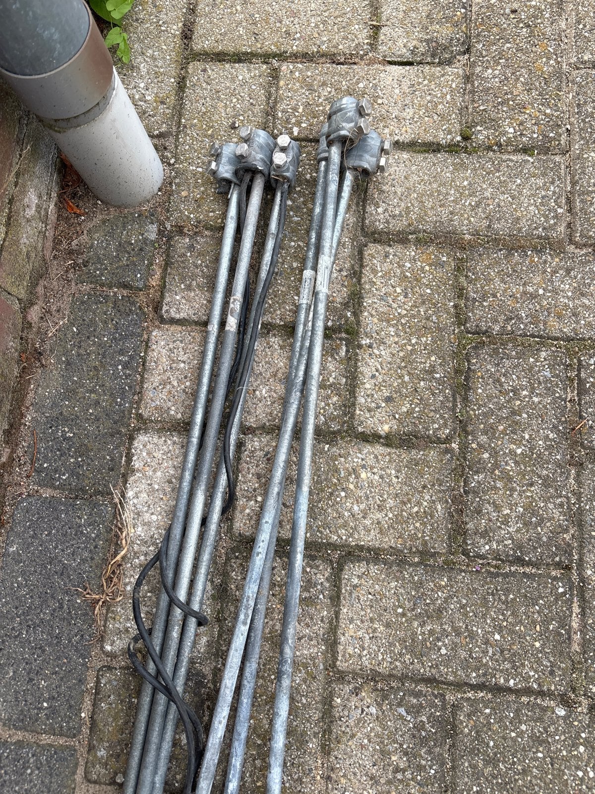 Aardpennen voor schrikdraad aarding, Ophalen of Verzenden, Gebruikt