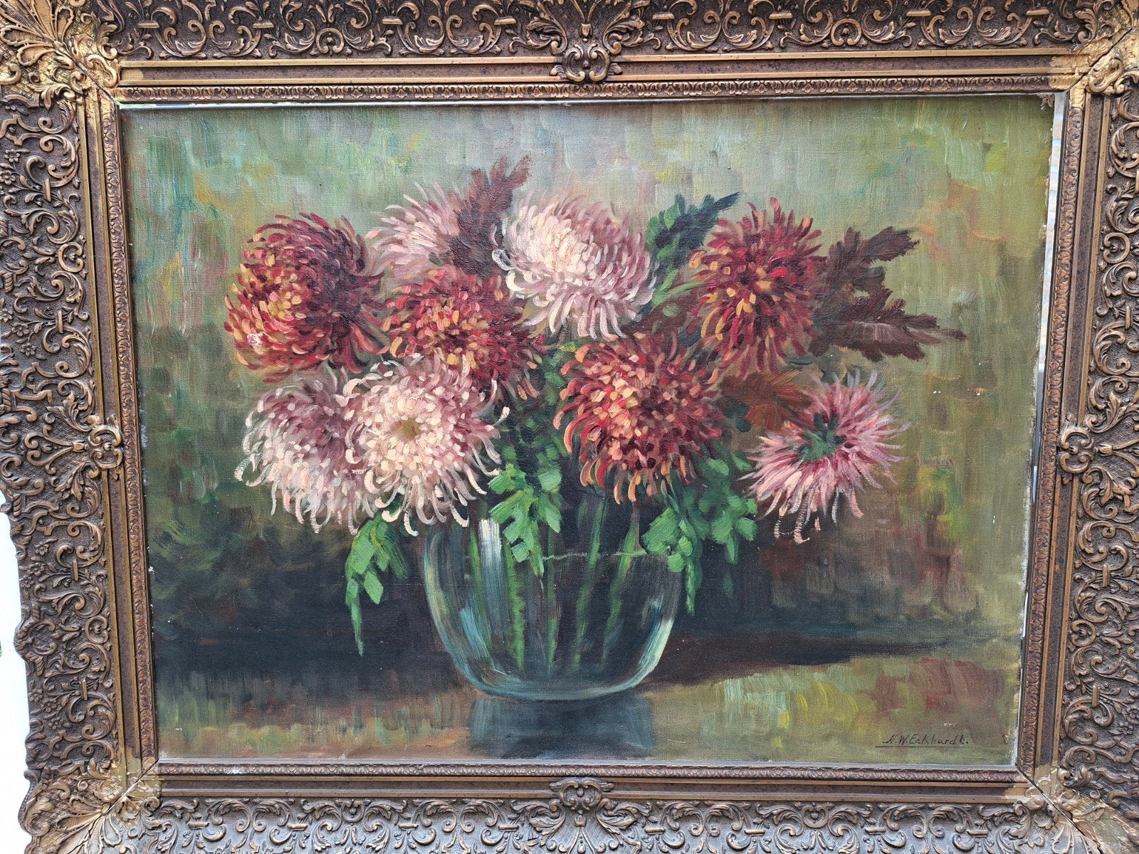HW Eckhardt stil leven, Antiek en Kunst, Kunst | Schilderijen | Klassiek, Ophalen, Olieverf, Bloemen