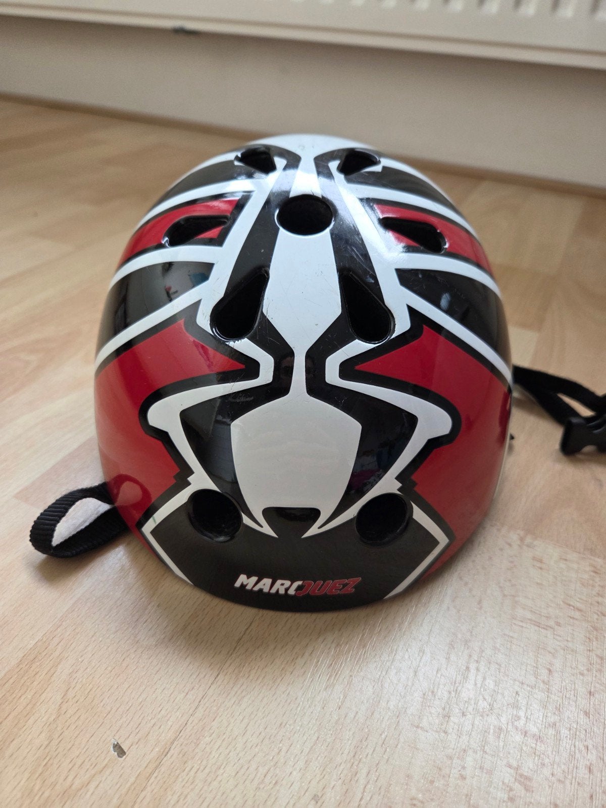 Stoere kiddimoto helm Marc Marquez maat S, Ophalen, Gebruikt, Jongen of Meisje, Kiddimoto