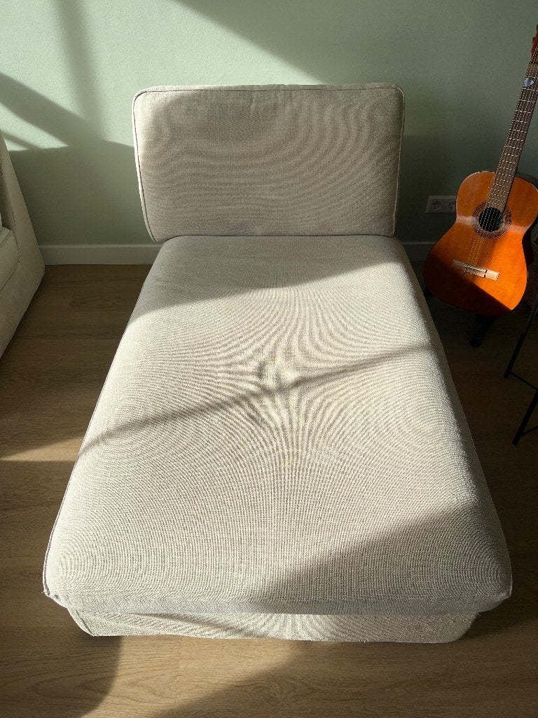 Ikea chaise longue Kivik beige, Ophalen, Gebruikt, Eenpersoons, Minder dan 150 cm
