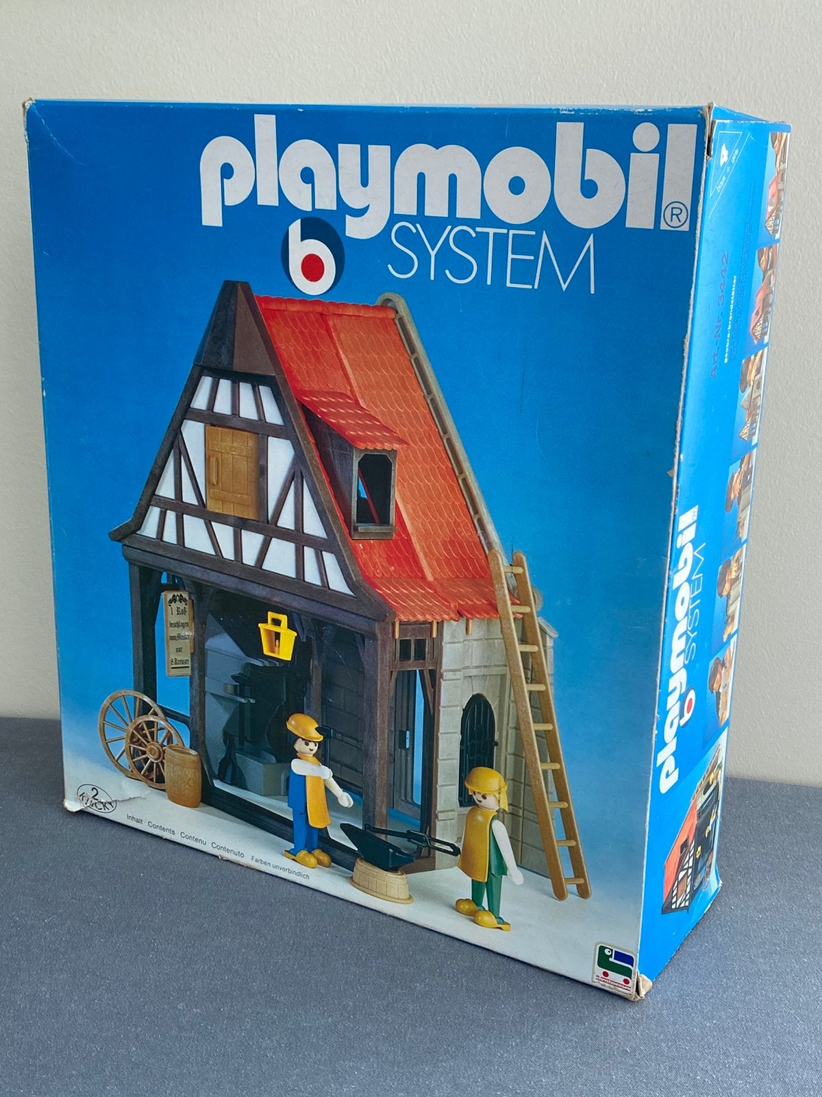 Vintage 1974 Playmobil Klicky 3442 Huis Smid in doos, Verzenden