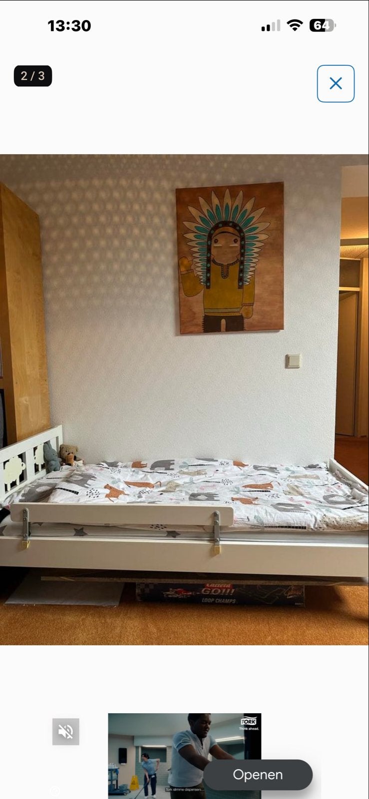 IKEA SULTAN LADE bedframe met lattenbodem 70x160 cm, Gebruikt, 70 tot 85 cm, Ophalen of Verzenden, Lattenbodem