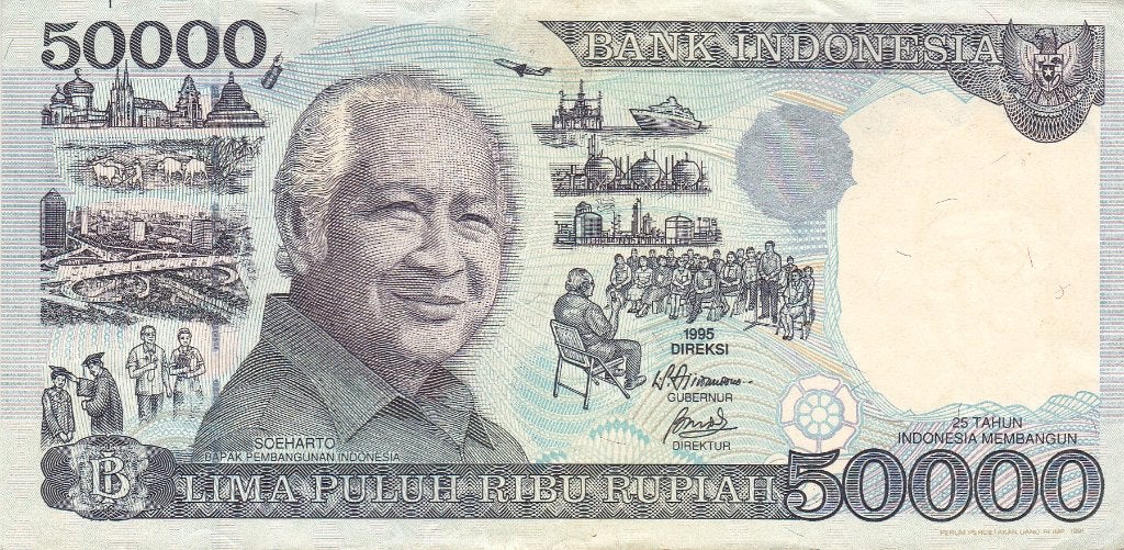 BANK INDONESIE 50000 RUPIAH 1995, Ophalen of Verzenden, Euro's