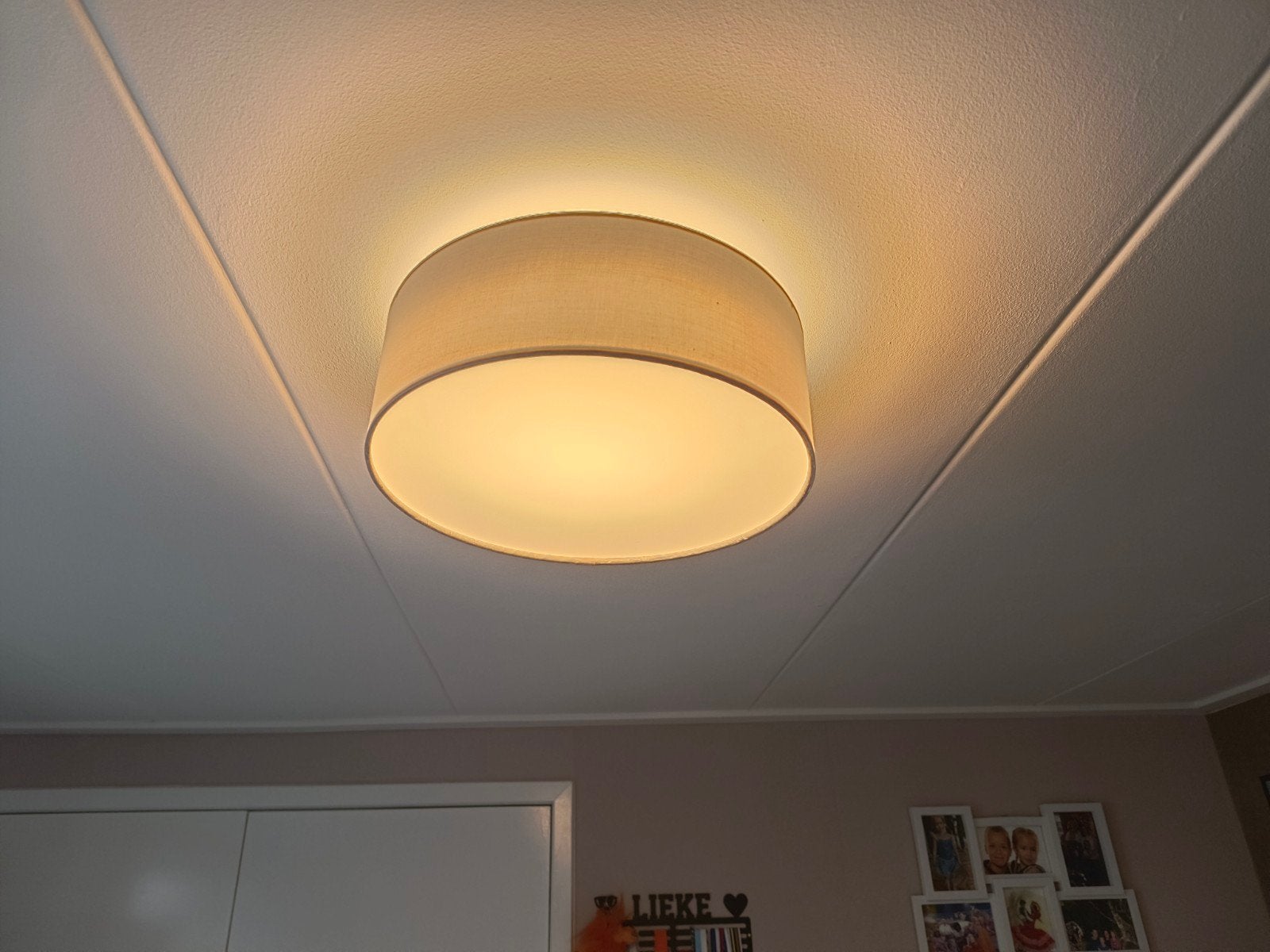 Qazqa plafondlamp LED zacht roze voor baby- of meidenkamer, Huis en Inrichting, Ophalen