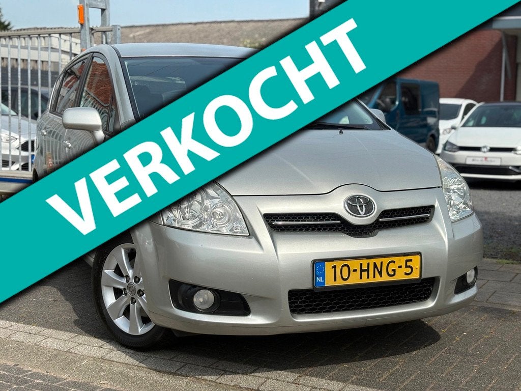 Toyota Verso 1.8 VVT-i Luna 7 Persoons | Dealer onderhouden, Auto's, Toyota, Parkeersensor, Gebruikt, Zwart, 4 cilinders