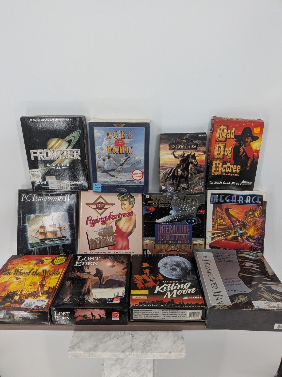 Grote Collectie Vintage PC Big Box Games – CIB – DOS, Gebruikt, Overige genres, 1 speler, Onbekend