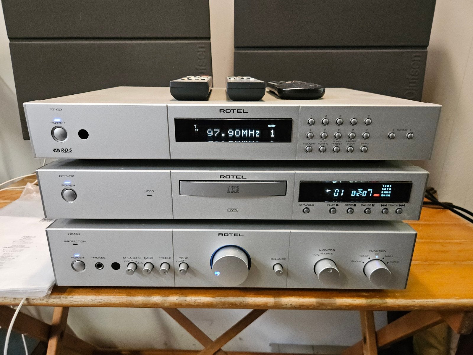 Audio Set: RT-02 Tuner, RCD-02 CD-speler, RA-02 Versterker, Ophalen, Cd-speler, Overige merken