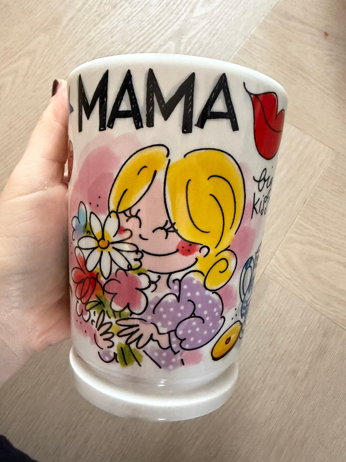 Blond Amsterdam Mazagran mok Mama, Huis en Inrichting, Ophalen, Nieuw, Aardewerk, Kop(pen) en/of Schotel(s)