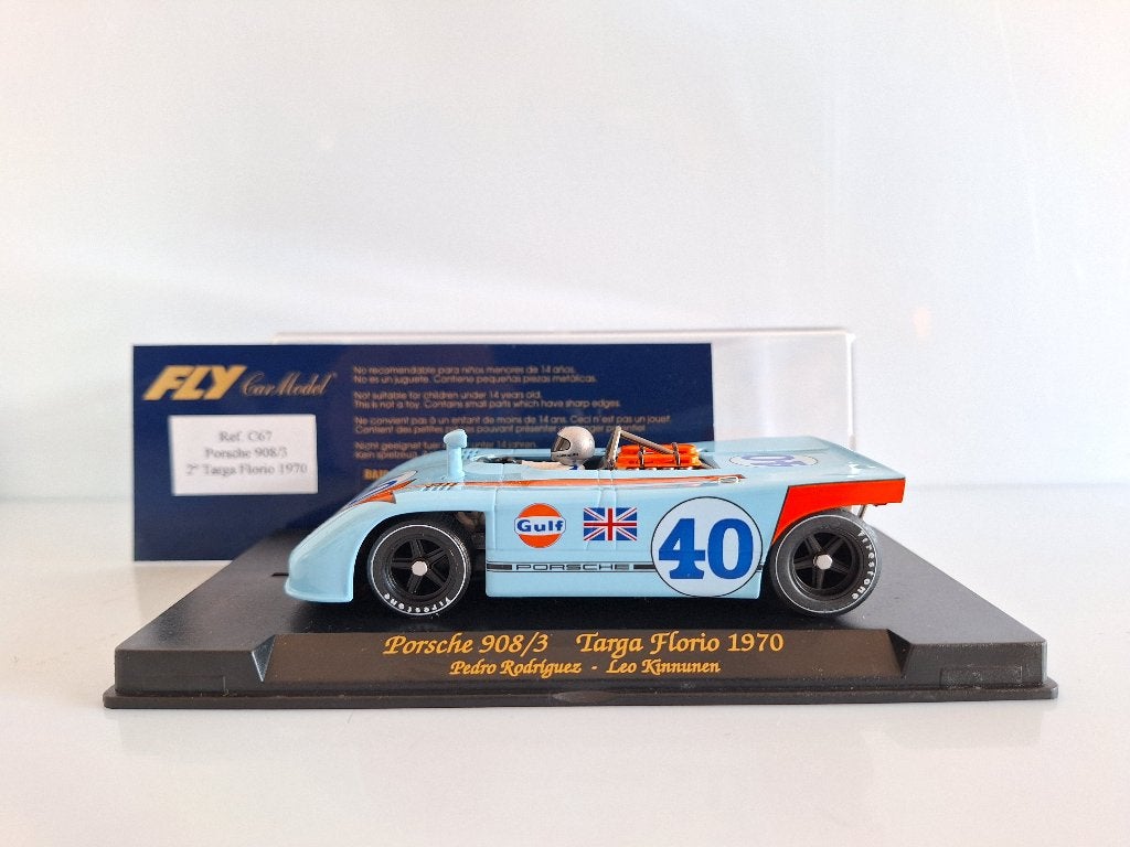Fly Porsche 908/03 Gulf #40 Targa Florio 1970 Kinnunen C64, Overige merken, Racebaan, Fly, Nieuw