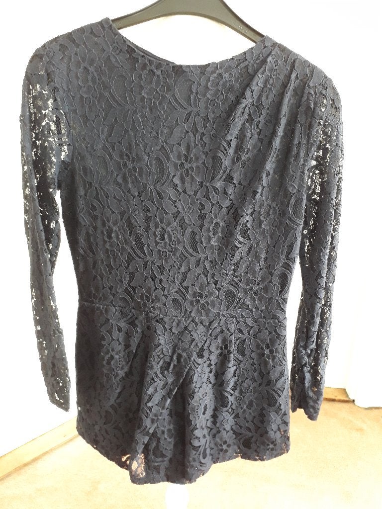 Mooie korte jumpsuit van d.blauw kant, ZARA    maat XS, Zara, Zo goed als nieuw, Maat 34 (XS) of kleiner, Verzenden