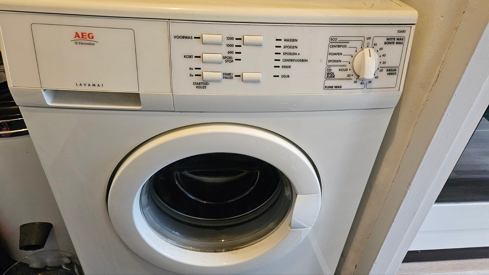 AEG 52600 wasmachine met garantie, Witgoed en Apparatuur, Wasmachines, Gebruikt, 6 tot 8 kg, 85 tot 90 cm, 1200 tot 1600 toeren